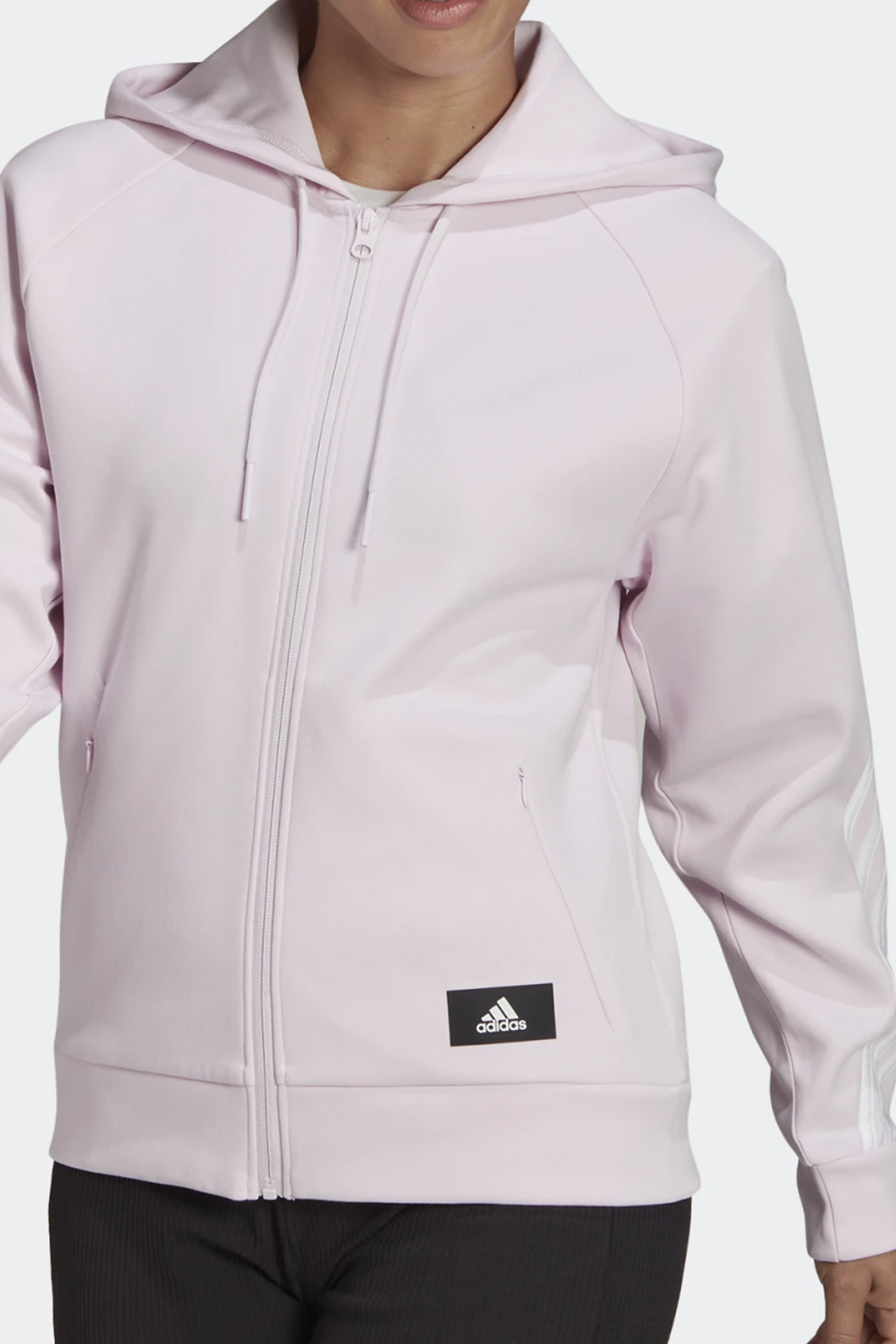 Толстовка женская Adidas W Fi 3S Fz Reg розовая HE1657