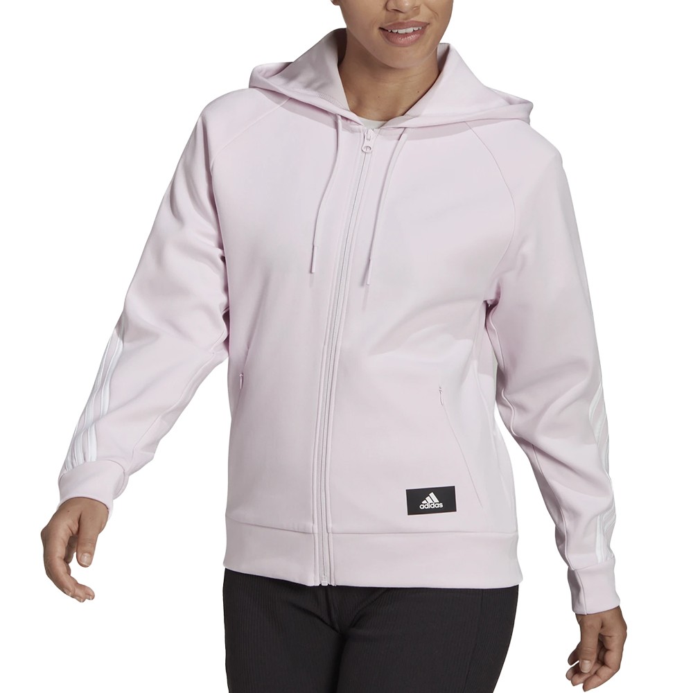 Толстовка женская Adidas W Fi 3S Fz Reg розовая HE1657 изображение 1