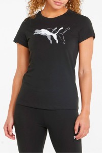 Футболка женская Puma Power Graphic Tee черная 84711201 изображение 2
