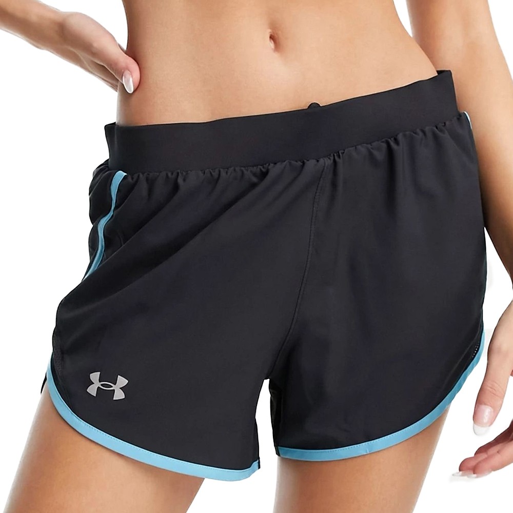 Шорты женские Under Armour UA Fly By 2.0 Short черные 1350196-027