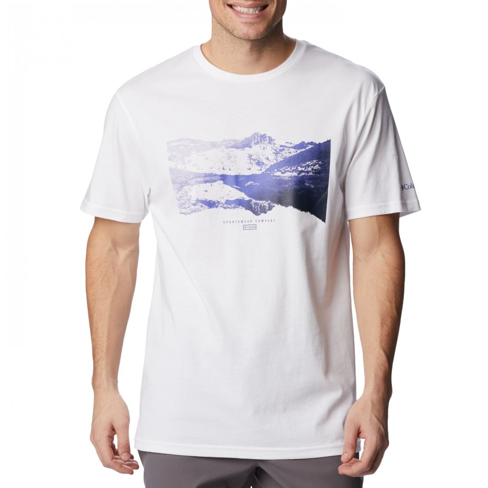 Футболка мужская Columbia Path Lake Graphic Tee II белая 1934814-106 изображение 1