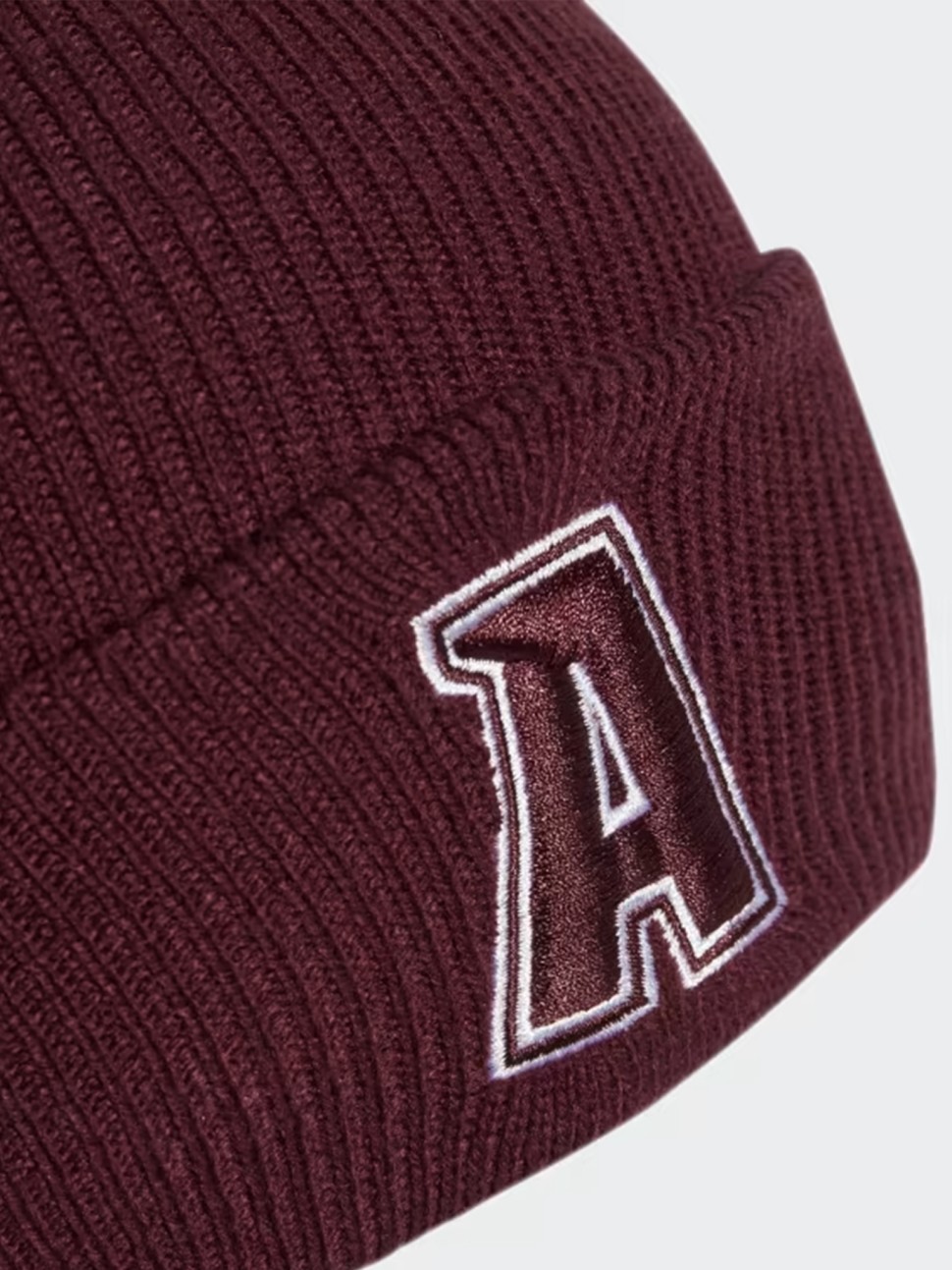 Шапка   Adidas BEANIE CUFF VAR бордова IJ7299 — фото 3