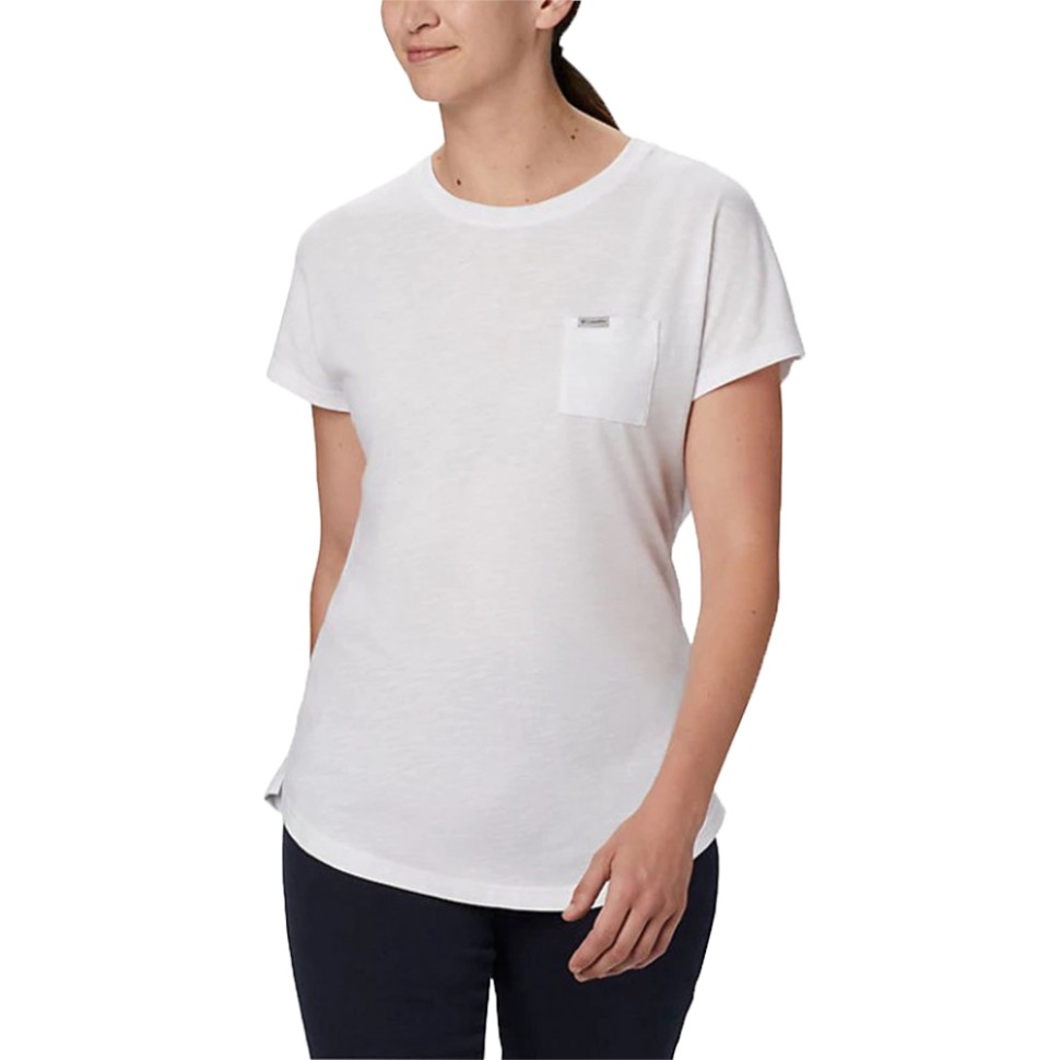 Футболка жіноча Columbia CADES CAPE™ TEE біла 1888111-100 — фото 1