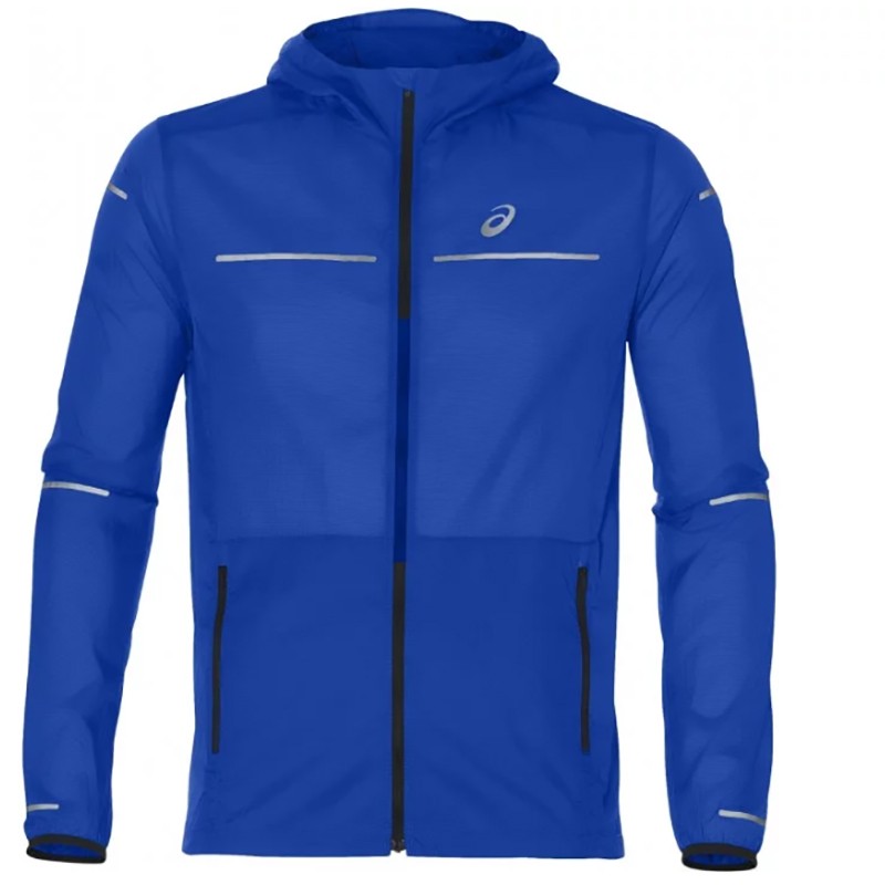 Вітровка чоловіча Asics Lite-Show Jacket синя 2011A319-400  — фото 1