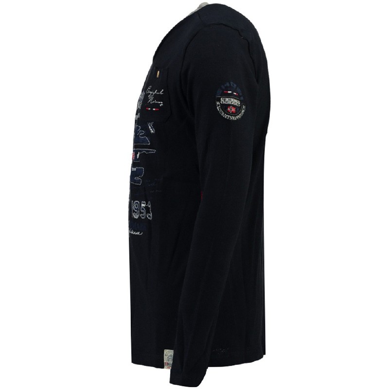 Футболка мужская Geographical Norway синяя WP334H-450 — фото 3
