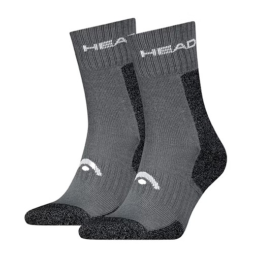 Носки мужские HEAD ELEMENTS HIKING CREW 2P серые 701229013002