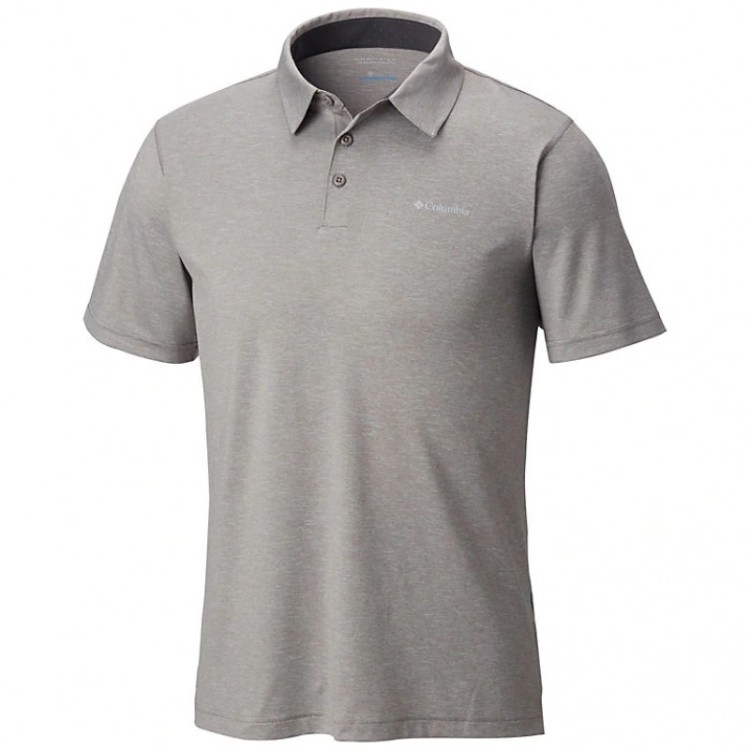 Футболка мужская Columbia Tech Trail Polo серая 1768701-003 изображение 1