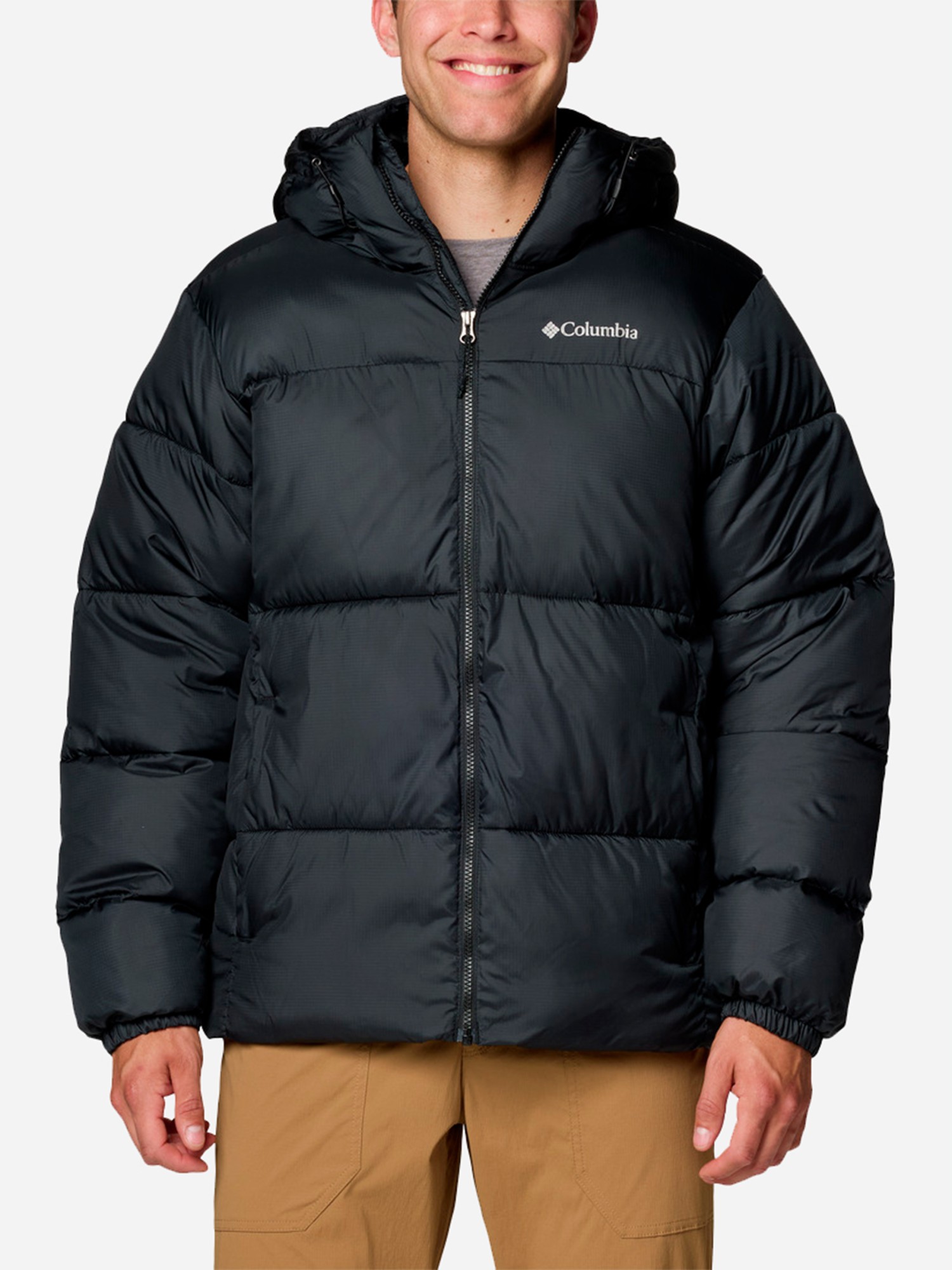 Куртка мужская Columbia Puffect™ II Hooded Jacket черная 2086851-010 изображение 2