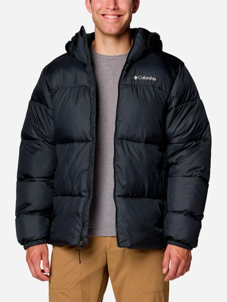 Куртка чоловіча Columbia Puffect™ II Hooded Jacket чорна 2086851-010 изображение 5