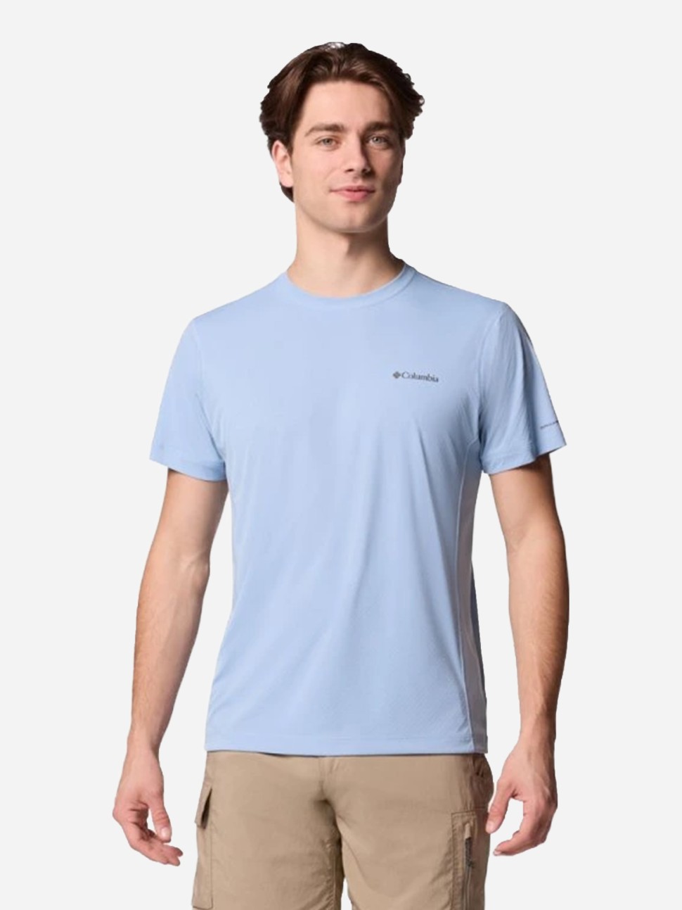 Футболка чоловiча Columbia Zero Rules™ Light SS Crew блакитна 2118501-431 — фото 2