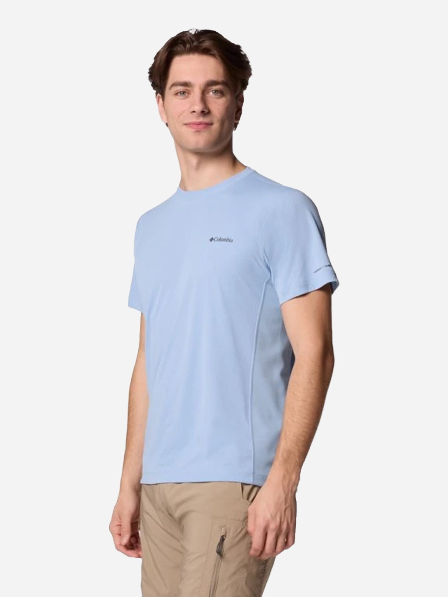 Футболка чоловiча Columbia Zero Rules™ Light SS Crew блакитна 2118501-431 изображение 3