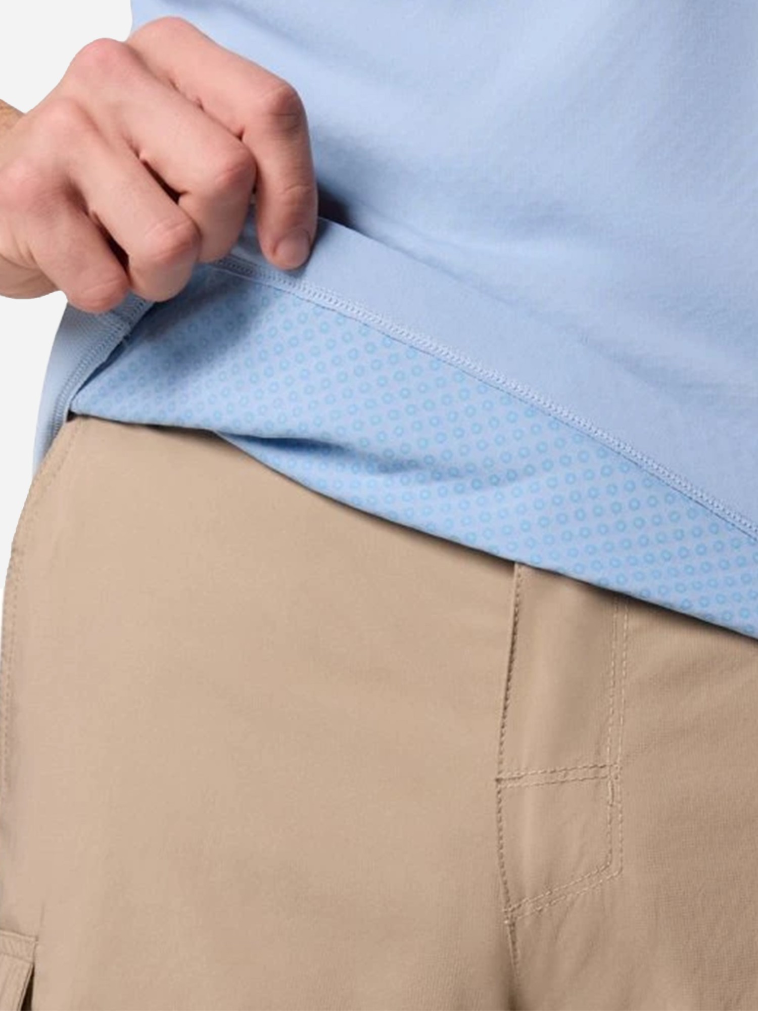 Футболка чоловiча Columbia Zero Rules™ Light SS Crew блакитна 2118501-431 изображение 6