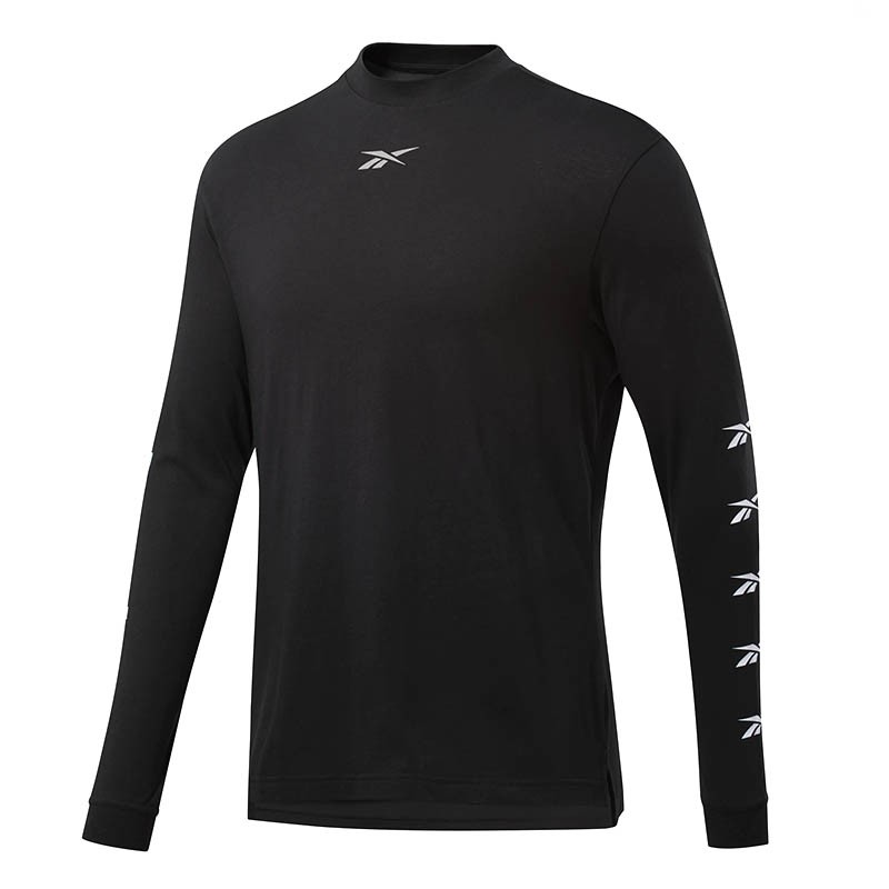 Лонгслив мужской Reebok Myt черный FU3109 — Sport City Лонгслив мужской Reebok Myt черный FU3109