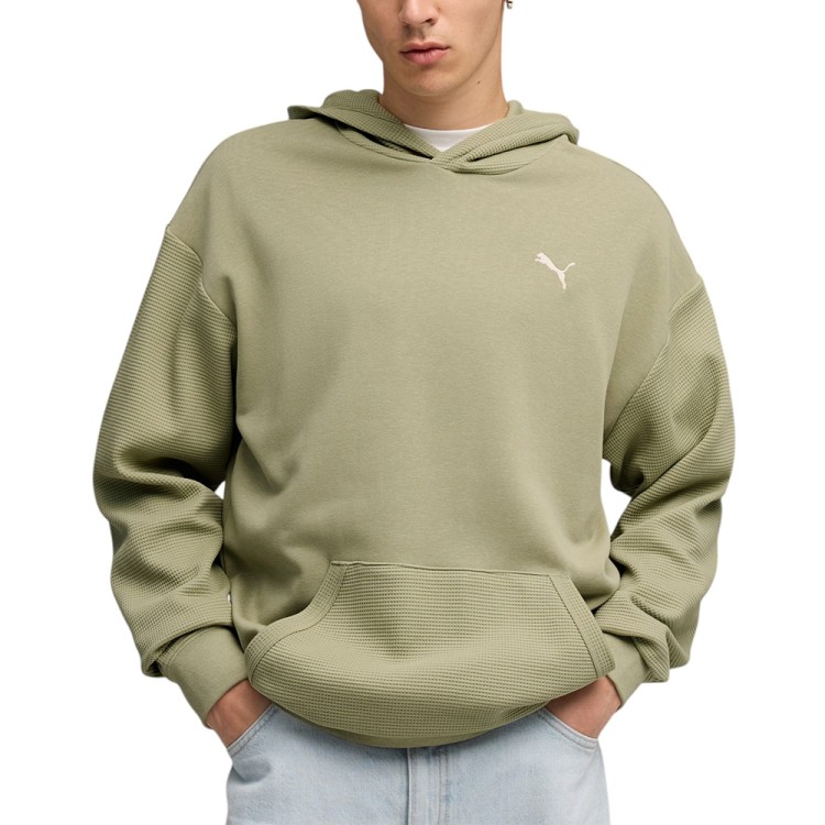 Толстовка мужская Puma CLASS Pinnacle Hoodie оливковая 63301682