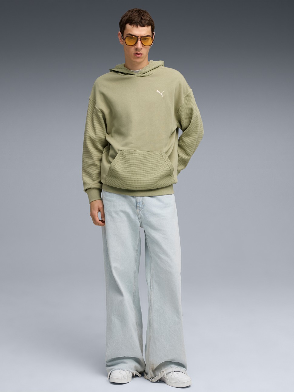 Толстовка чоловіча Puma CLASS Relaxed Pinnacle Hoodie TR оливкова 63301682 — фото 4