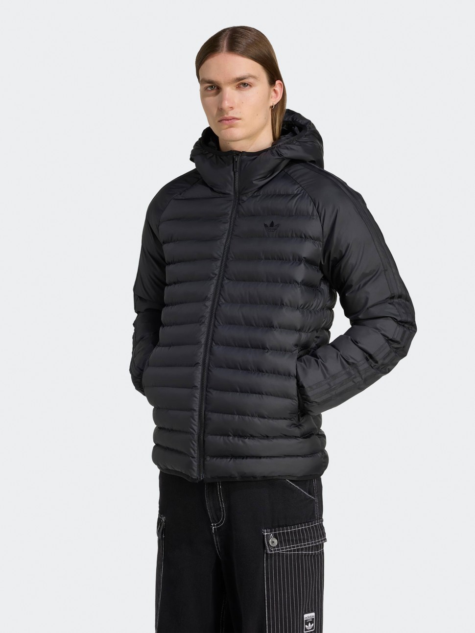 Куртка чоловіча Adidas PAD HOODED JKT чорна JX4117 — фото 2