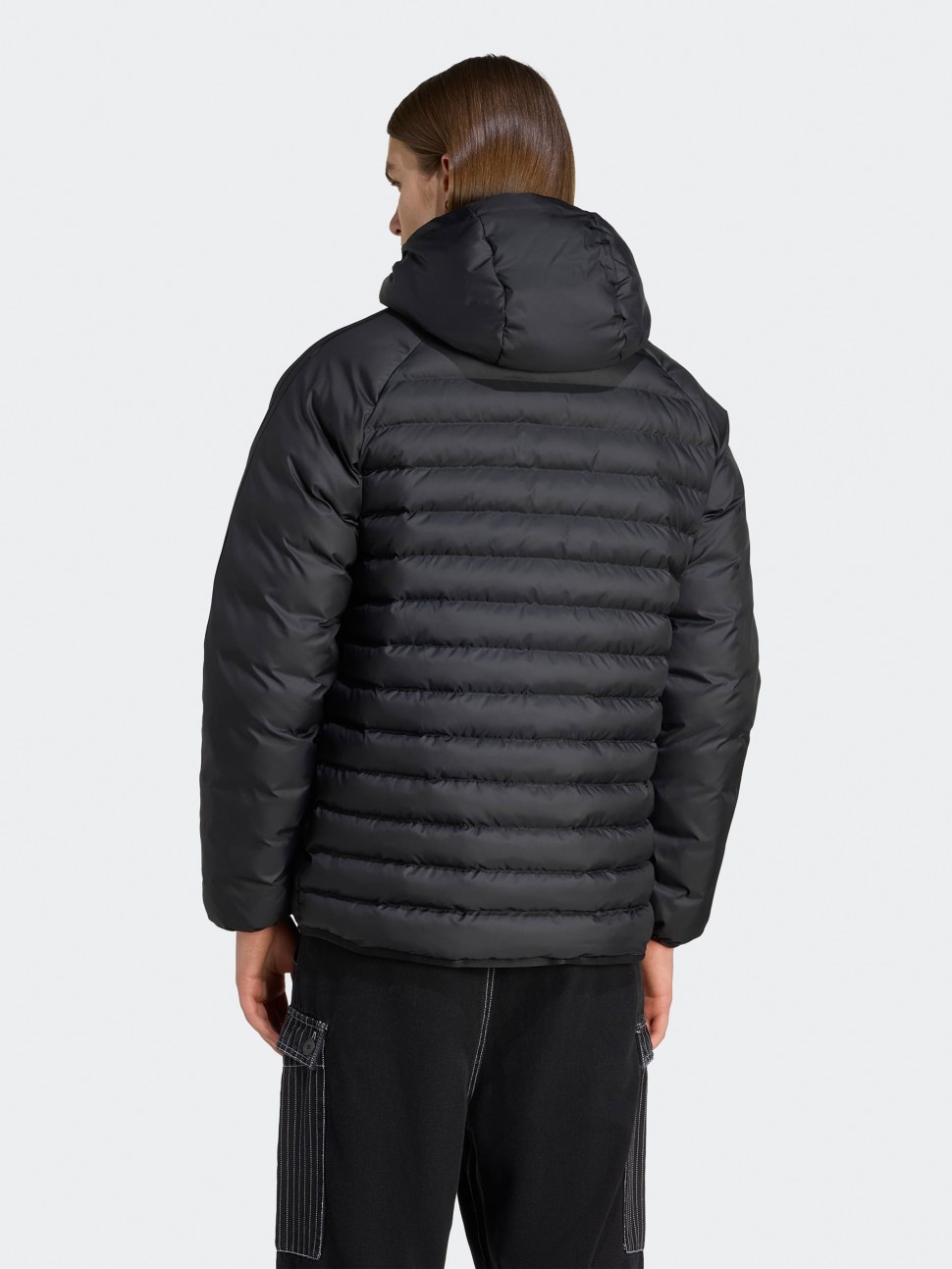 Куртка чоловіча Adidas PAD HOODED JKT чорна JX4117 — фото 3
