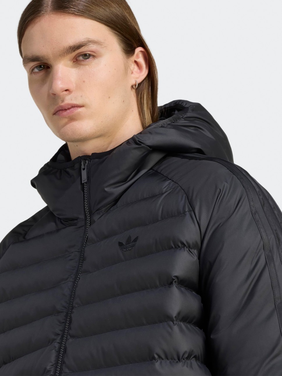 Куртка чоловіча Adidas PAD HOODED JKT чорна JX4117 — фото 5