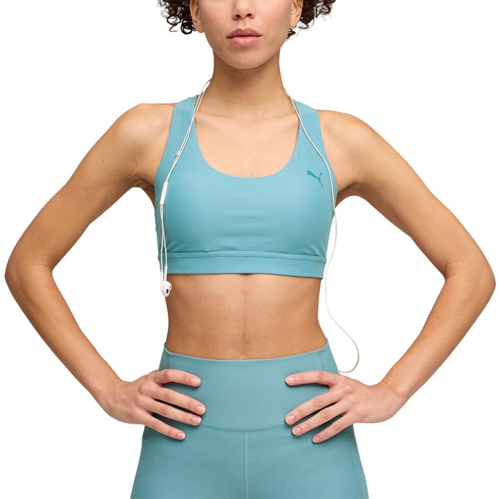 Бра жіночий Puma CLOUDSPUN BRA - MID бірюзовий 52746246 — фото 1