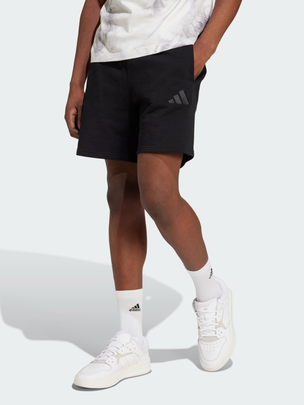 Шорти чоловічі Adidas M A SZN FT SHO чорні IX1247 — фото 2
