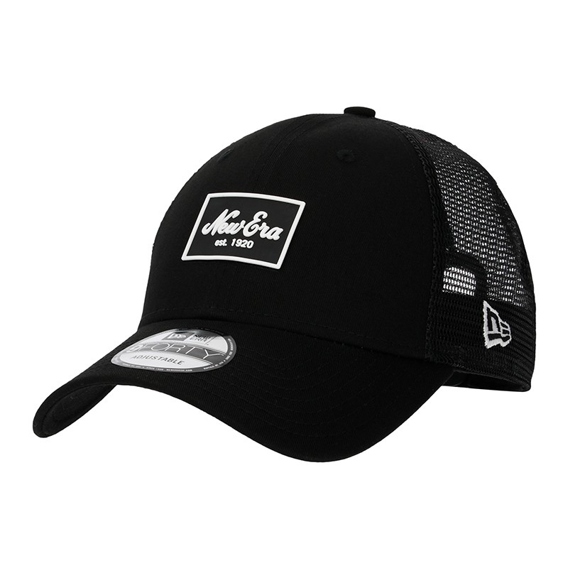 Бейсболка New Era RUBBER LOGO TRUCKER 12309048-BLK  изображение 1