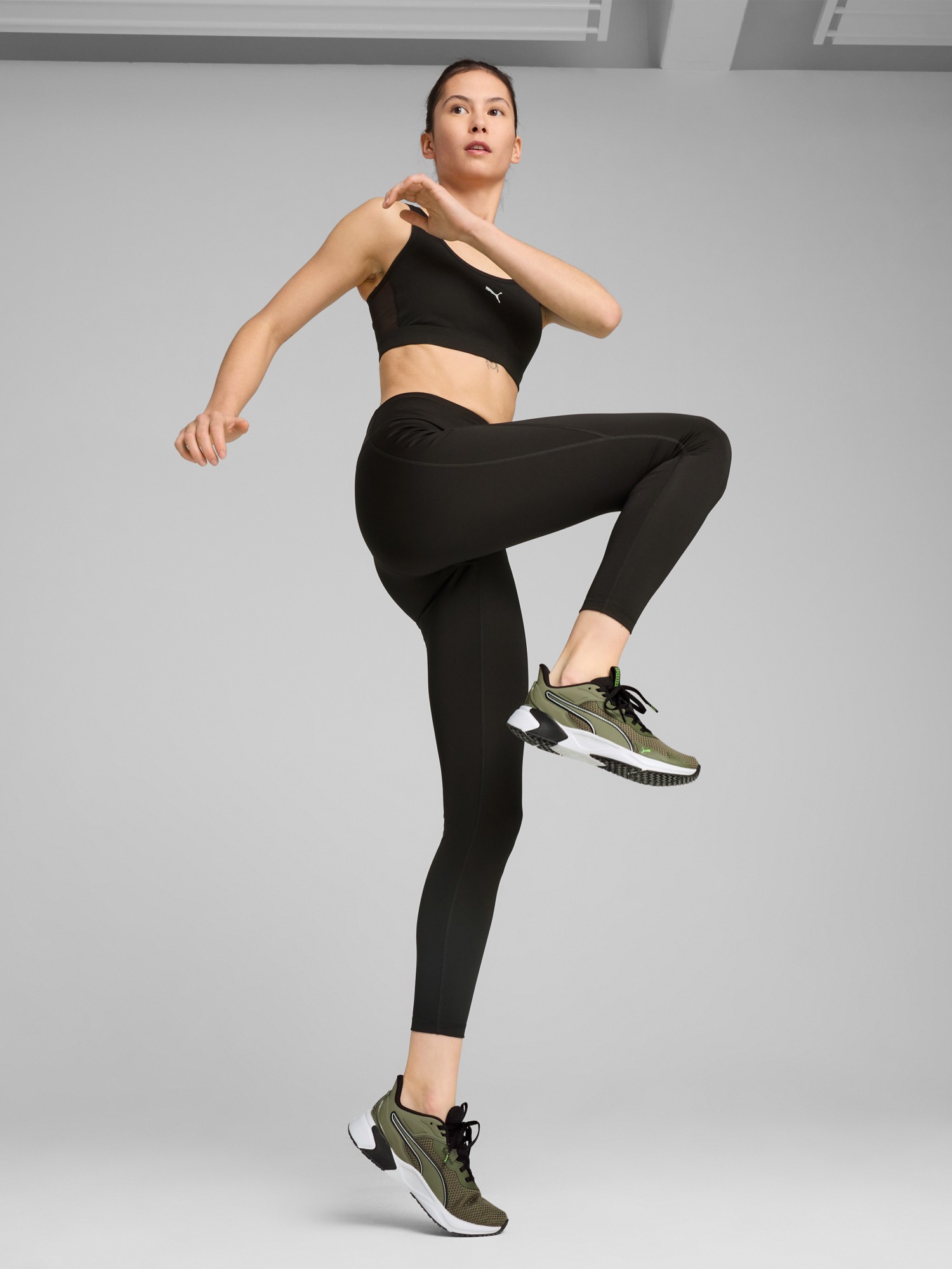 Леггинсы женские Puma W TAD ESSENTIAL TIGHT - HW FL черные 52590001 изображение 6