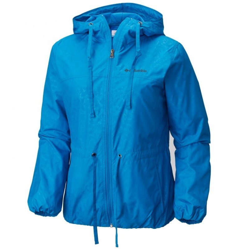 Ветровка женская Columbia Auroras Wake™ II Long Rain Jacket синяя 1819211-455 — фото 1