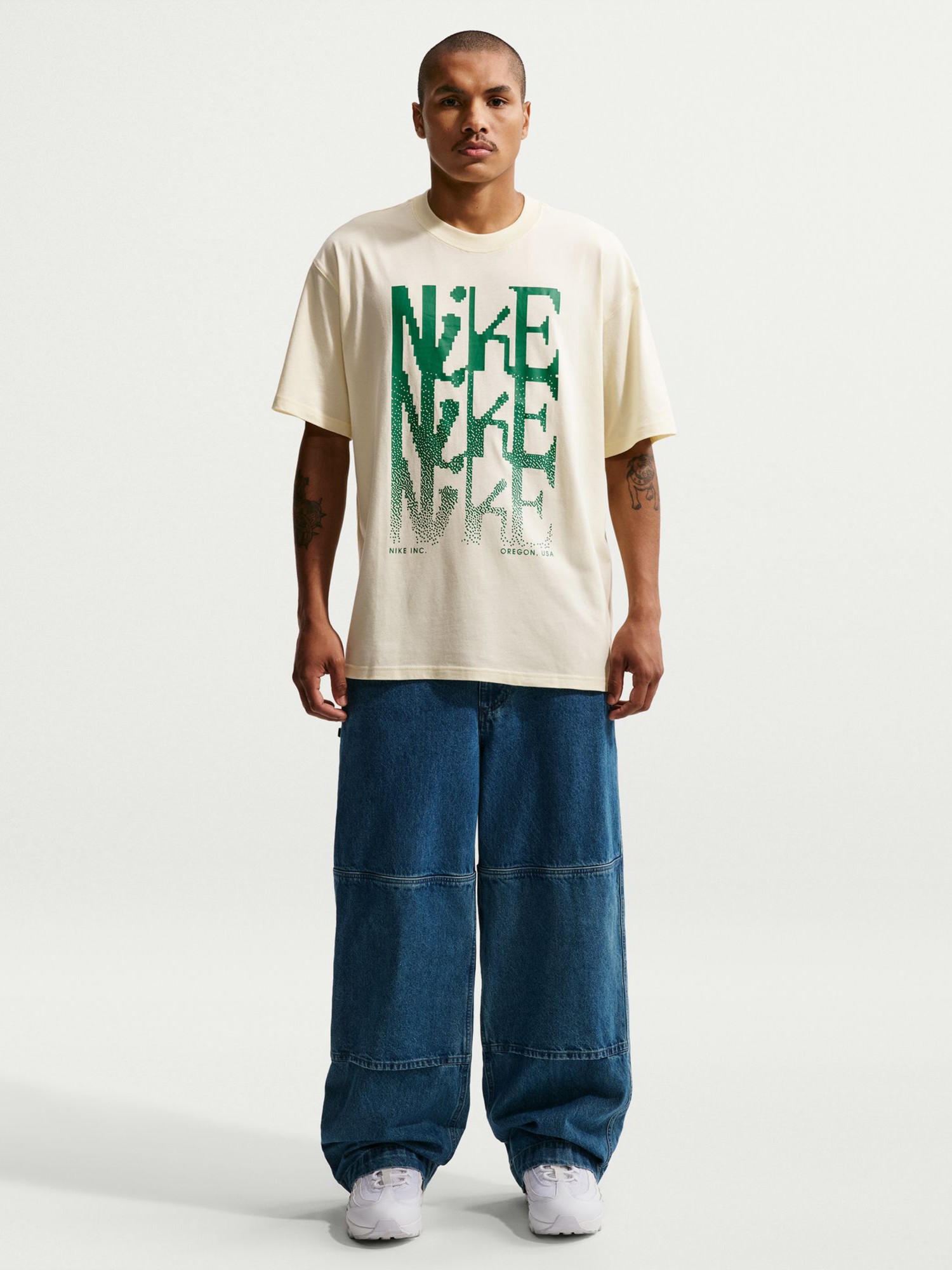 Футболка мужская Nike U NSW TEE LSE NIKE бежевая IH1361-113 изображение 2