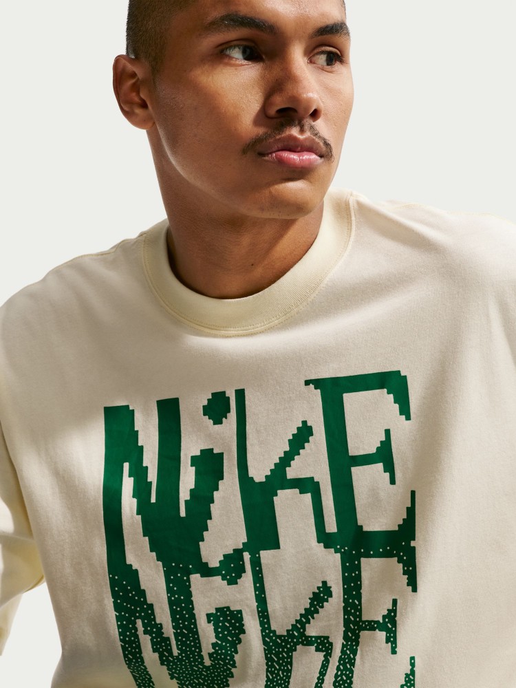 Футболка мужская Nike U NSW TEE LSE NIKE бежевая IH1361-113 изображение 6