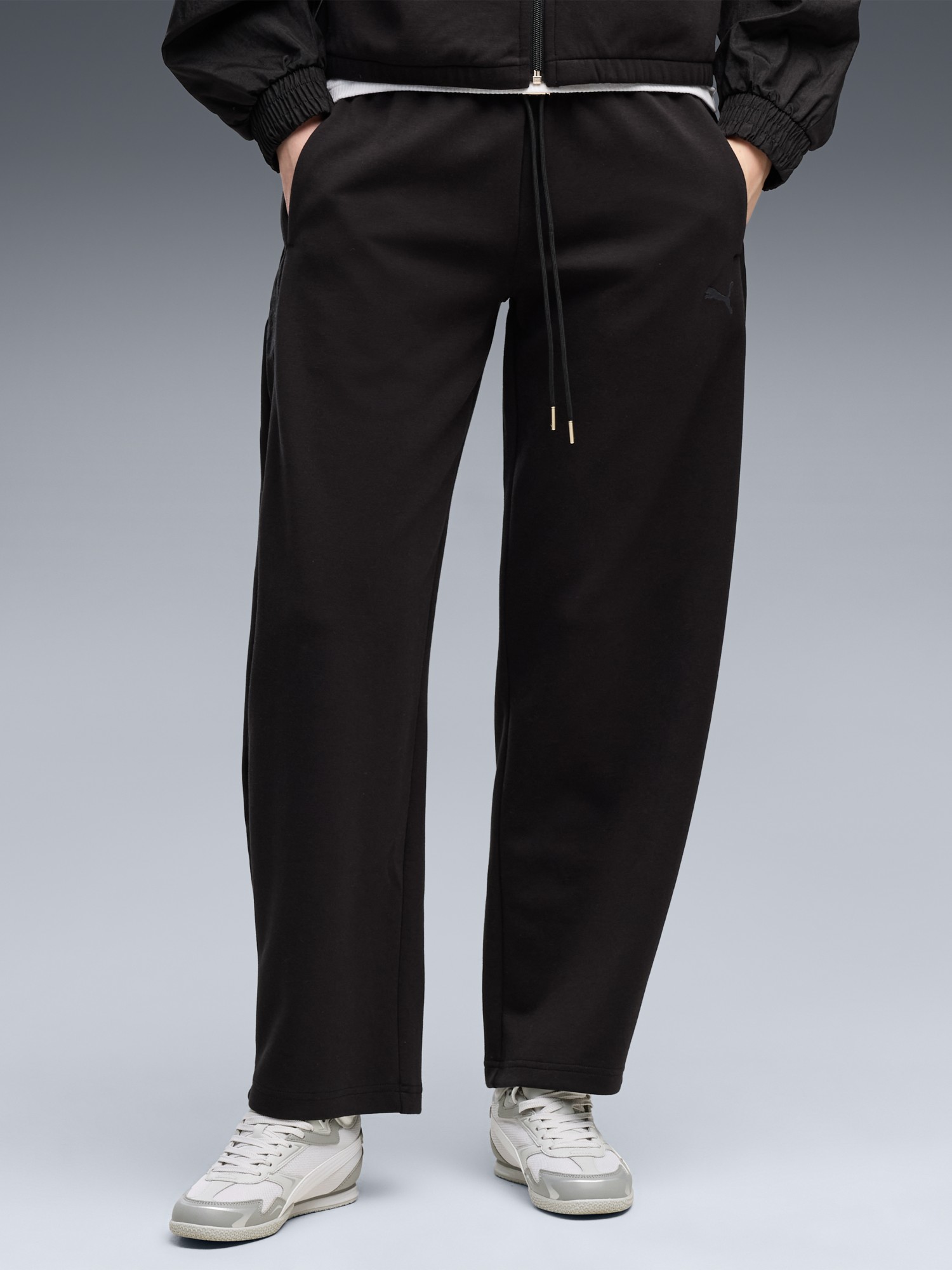 Брюки женские Puma HER Relaxed DK Barrel Leg Pants черные 69402401 изображение 2