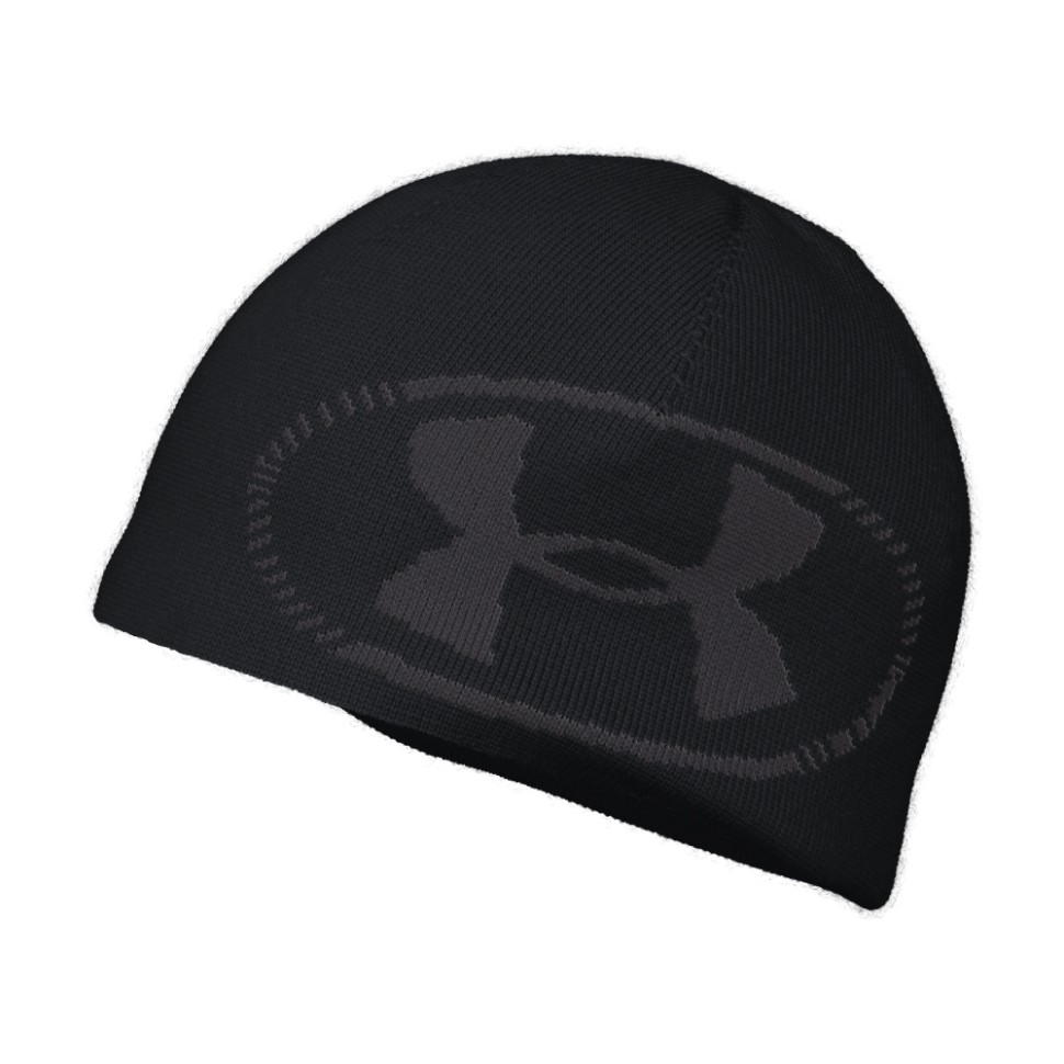 Шапка Under Armour Billboard Reversible Beanie чорна 1356709-002 — фото 3