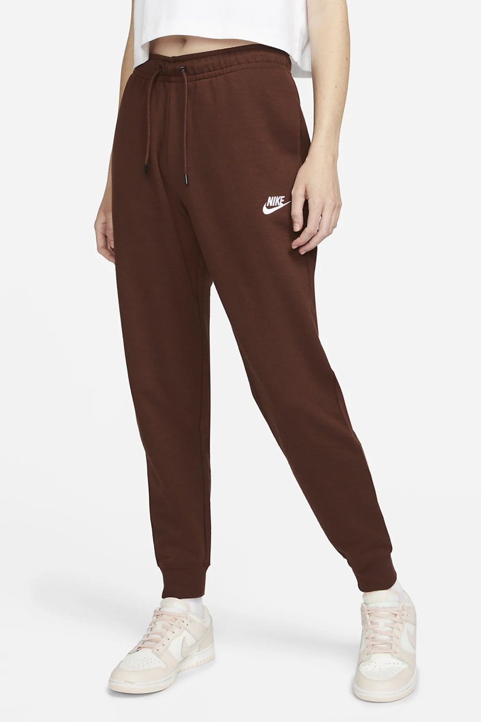 Штани жіночі Nike Sportswear Essential Women's Fleece Pants бежеві BV4095-273  — фото 2