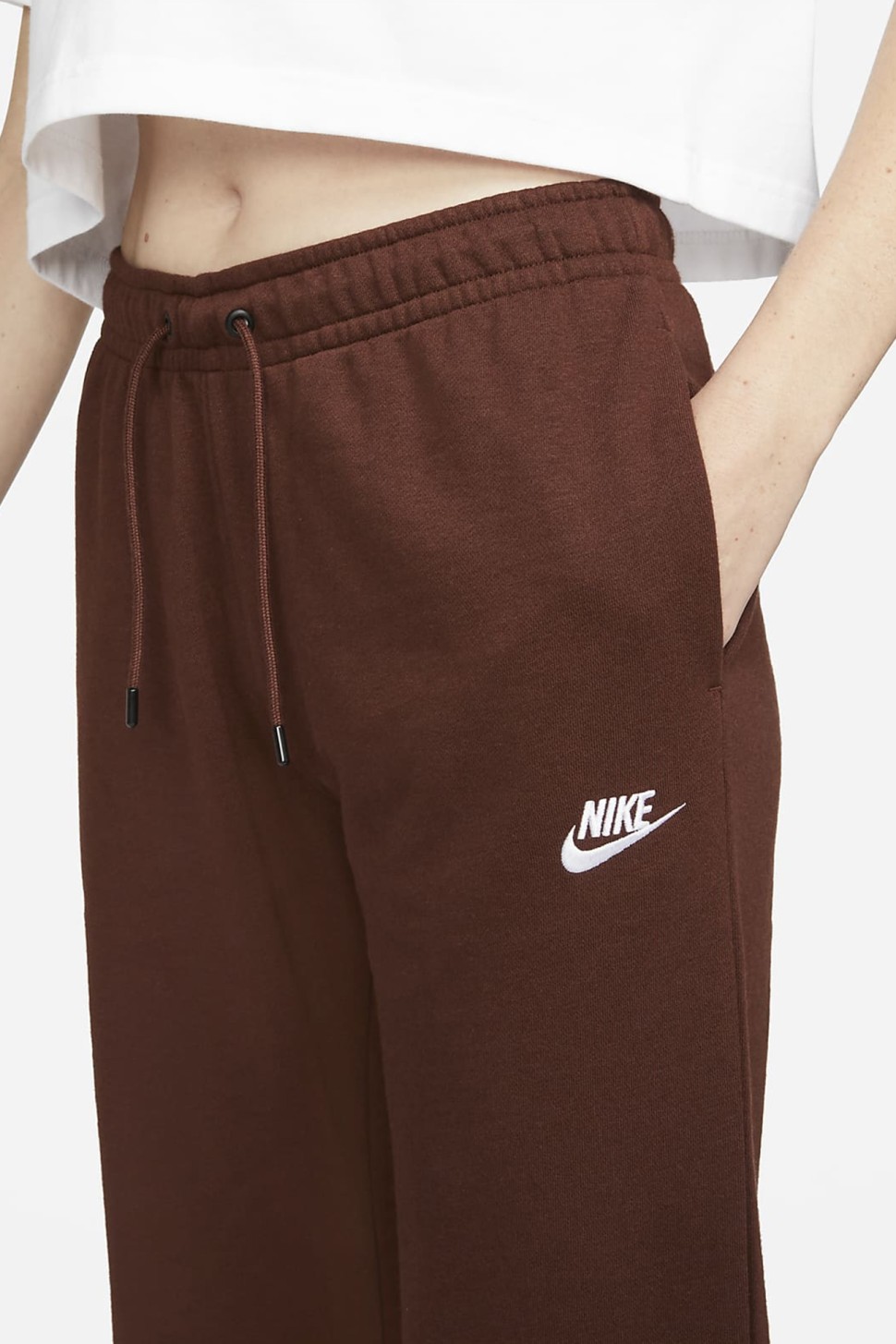 Штани жіночі Nike Sportswear Essential Women's Fleece Pants бежеві BV4095-273  — фото 4