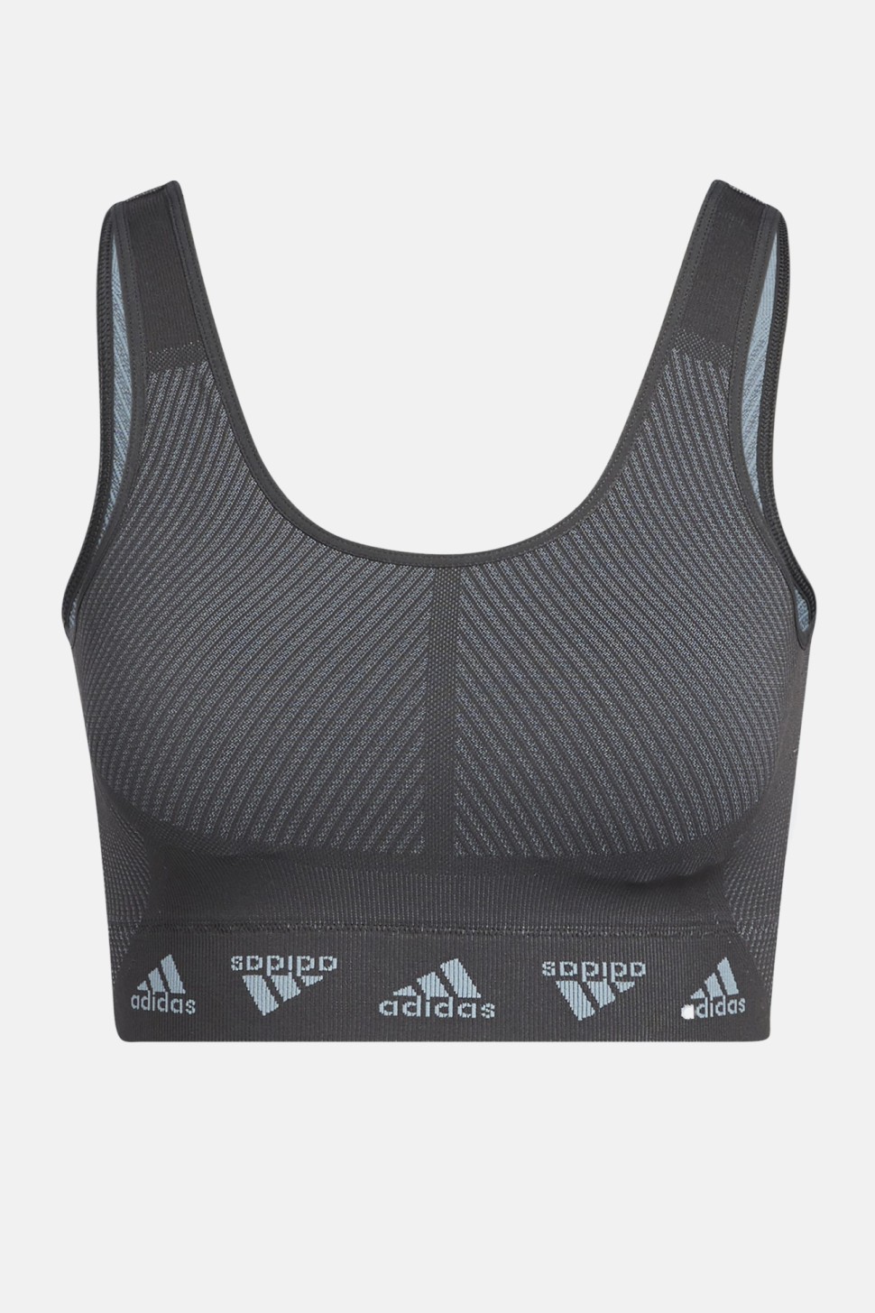 Бра жіноче Adidas Aeroknit Bra темно-сіре HE2614 — фото 6