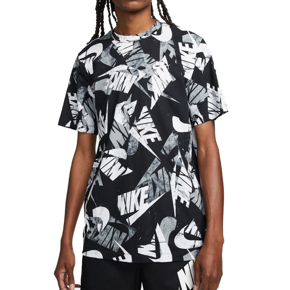 Футболка мужская Nike M Nsw Ess+ Sport 3 Tee черная DM6381-010 изображение 1