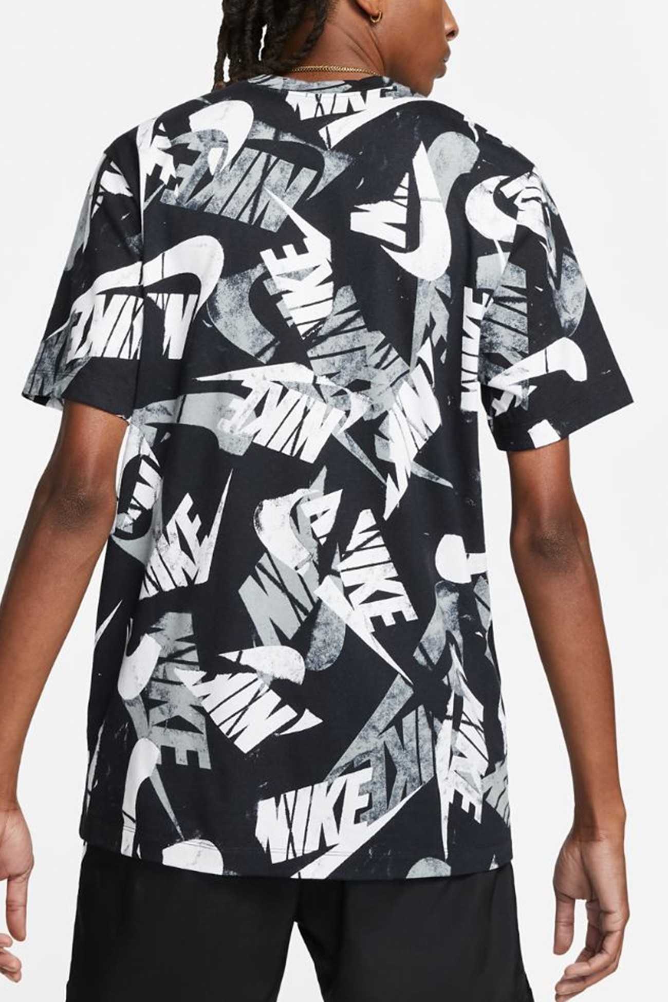 Футболка мужская Nike M Nsw Ess+ Sport 3 Tee черная DM6381-010 изображение 3