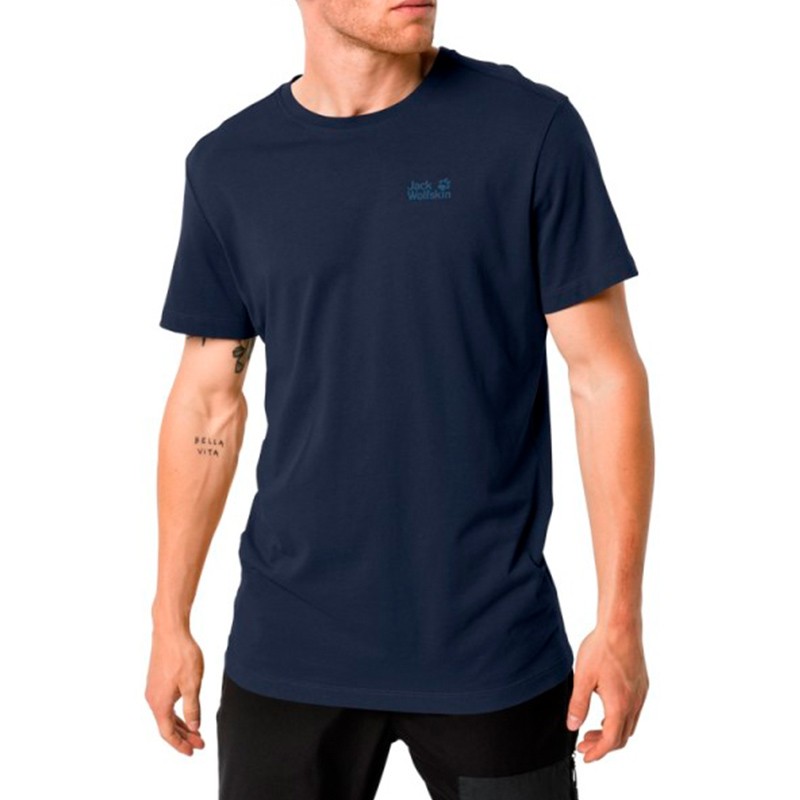 Футболка чоловіча Jack Wolfskin Essential T Men темно-синя 1805781-1010 — Sport City Футболка чоловіча Jack Wolfskin Essential T Men темно-синя 1805781-1010