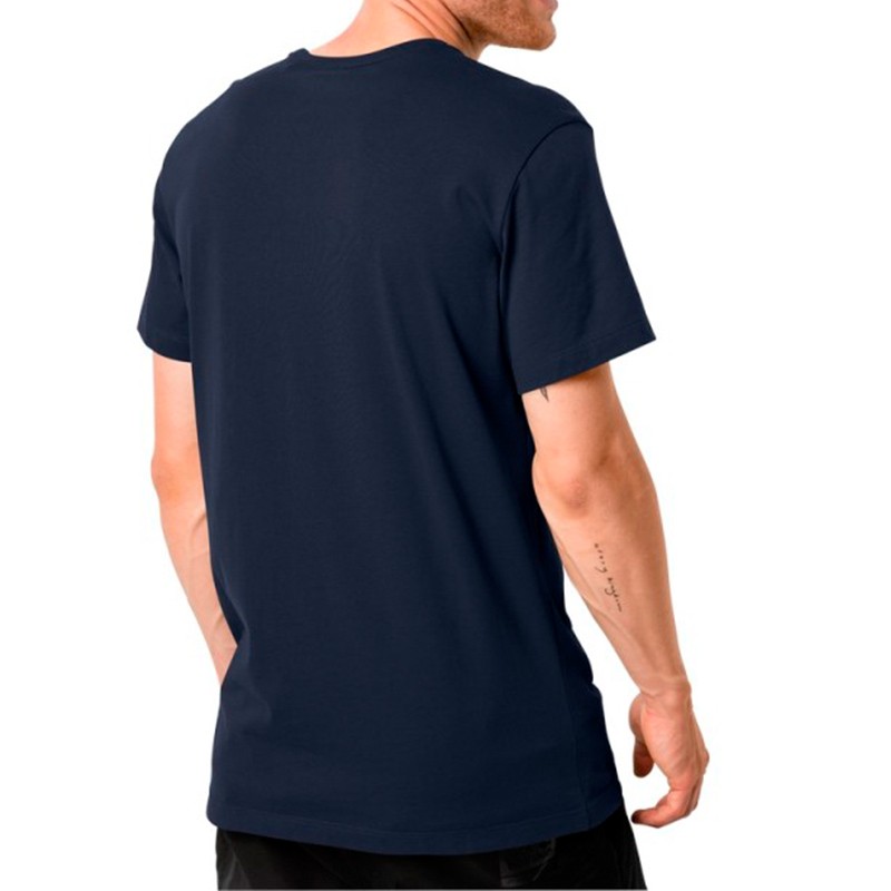 Футболка чоловіча Jack Wolfskin Essential T Men темно-синя 1805781-1010 — фото 3 — Sport City Футболка чоловіча Jack Wolfskin Essential T Men темно-синя 1805781-1010 — фото 3