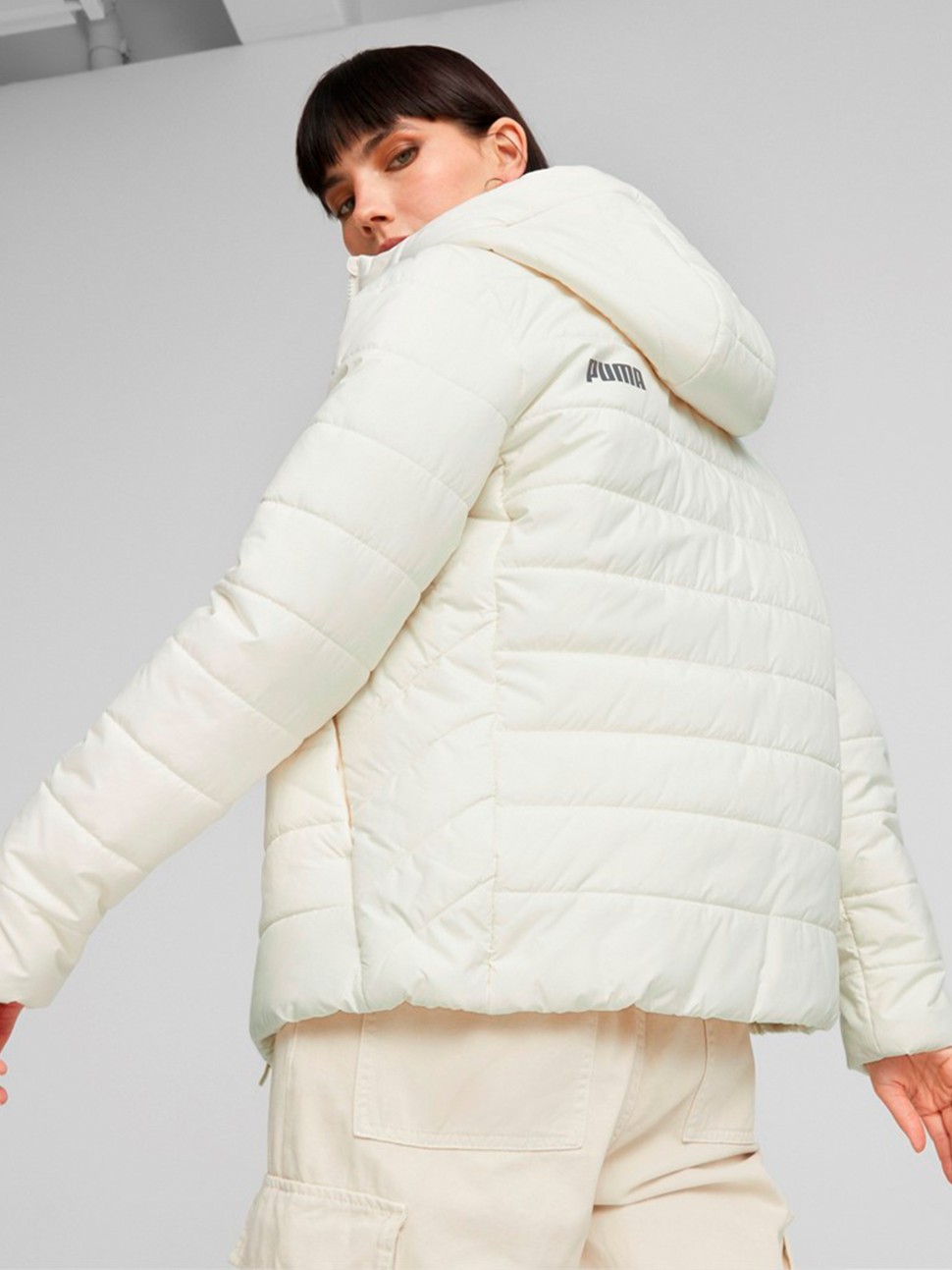 Куртка жіноча Puma ESS Padded Jacket бежева 84894065 — фото 4
