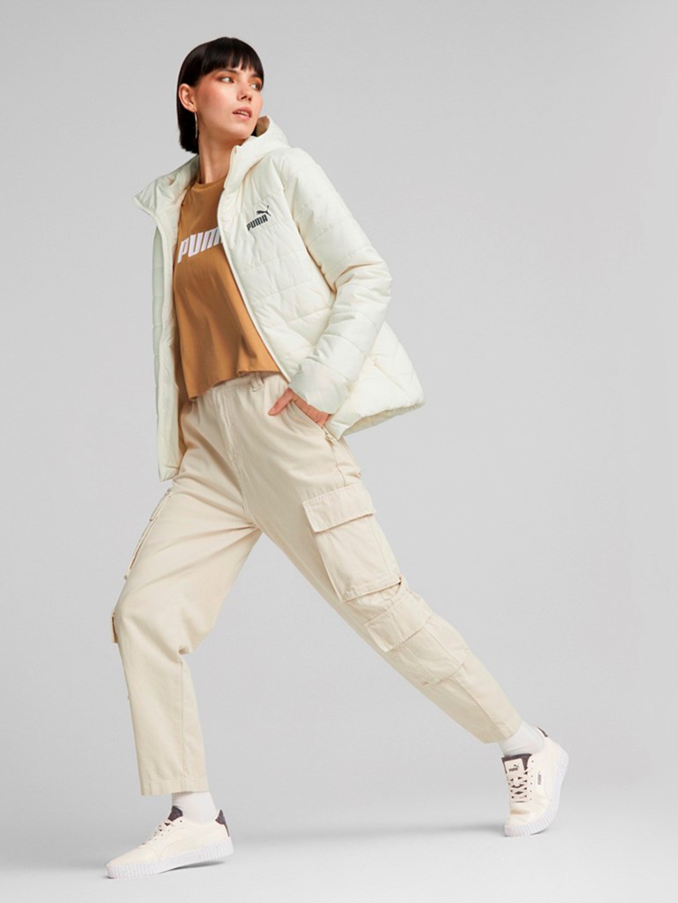 Куртка жіноча Puma ESS Padded Jacket бежева 84894065 — фото 5