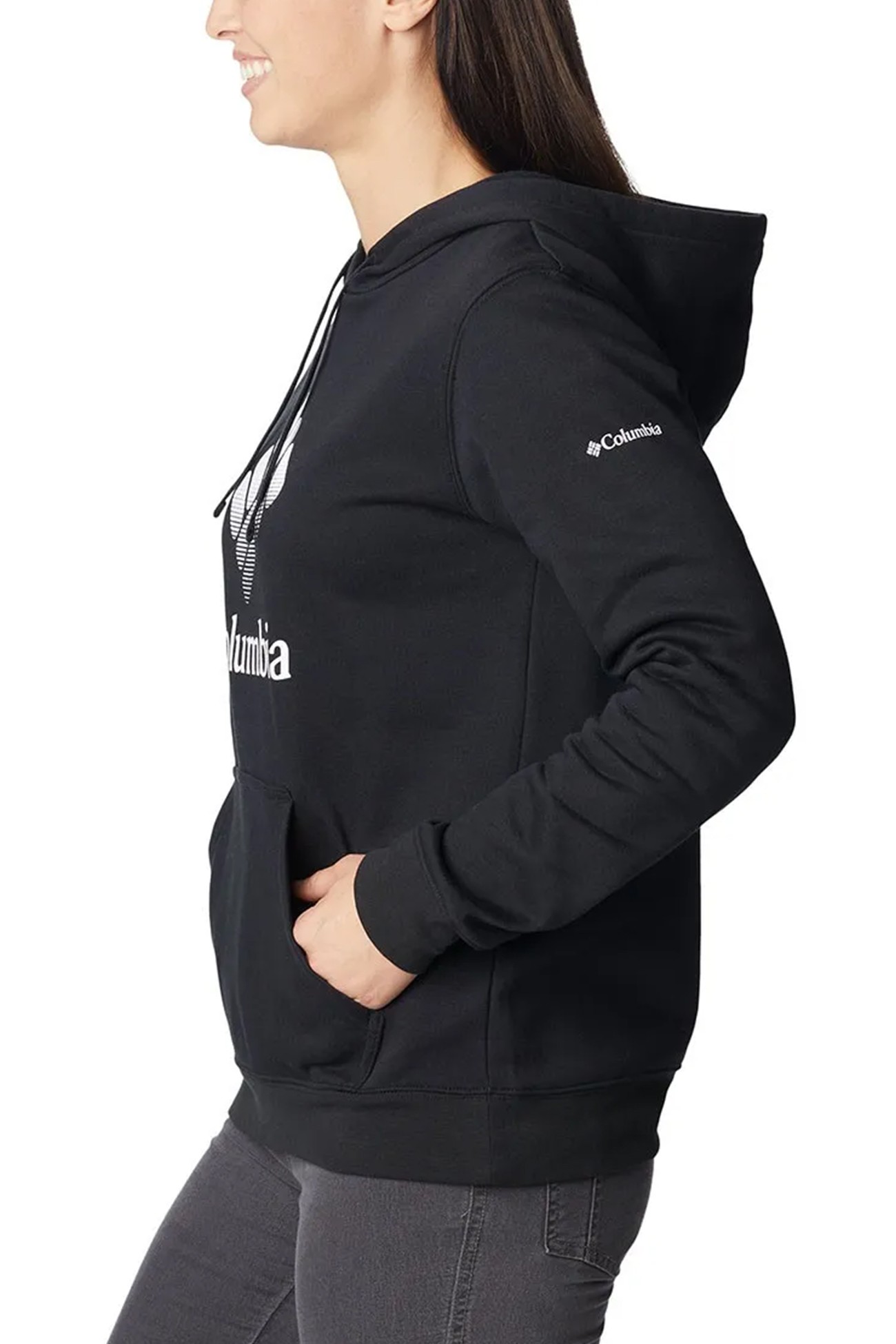 Джемпер женский Columbia Trek™ Graphic Hoodie черный 1959881-015 изображение 4