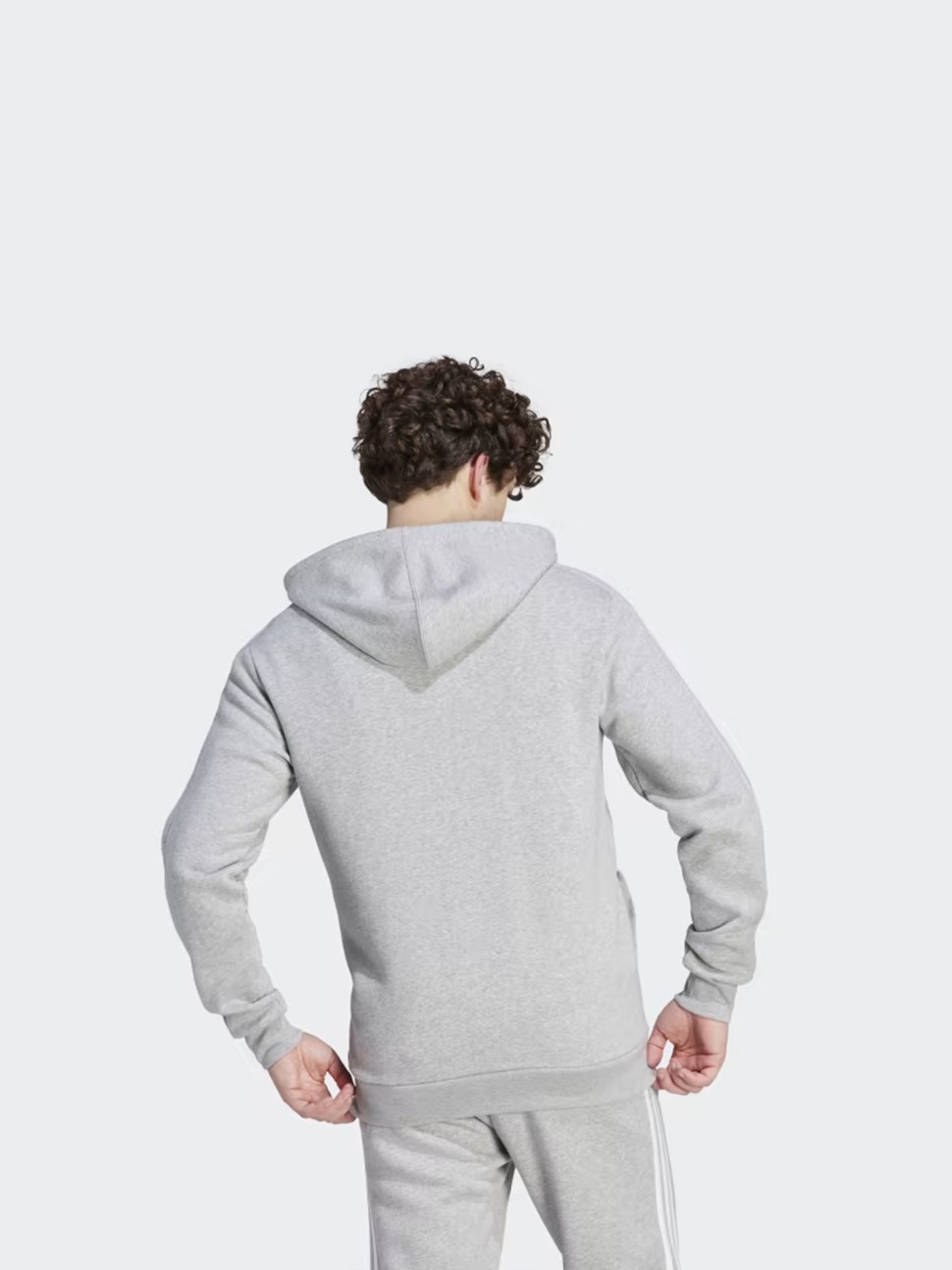 Толстовка чоловіча Adidas M 3S FL FZ HD сіра IJ6479 — фото 3