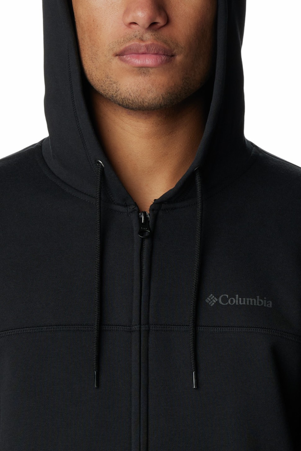 Толстовка чоловіча Columbia Logo Fleece FZ чорна 1889161-012 — фото 5