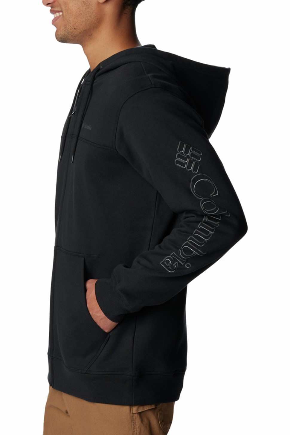 Толстовка чоловіча Columbia Logo Fleece FZ чорна 1889161-012 — фото 6