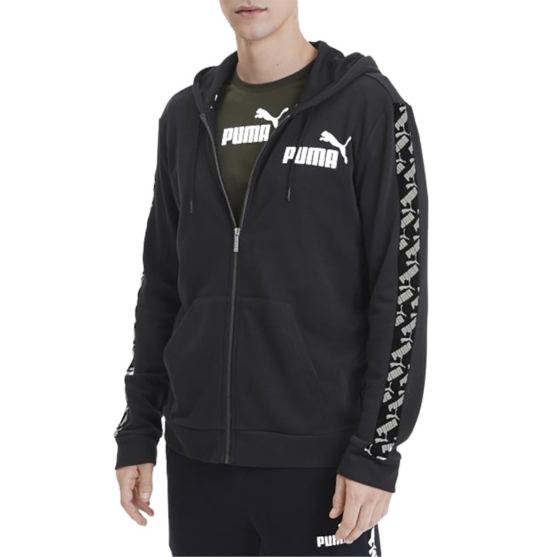 Толстовка мужская Puma AMPLIFIED Hooded Jacket черная 58139601 изображение 2