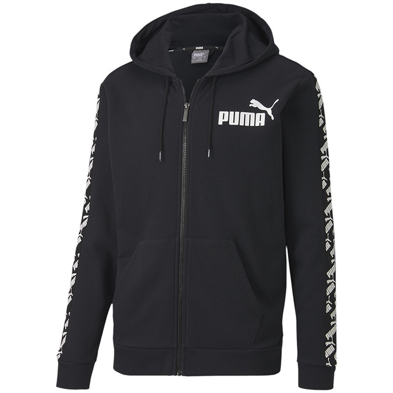 Толстовка мужская Puma AMPLIFIED Hooded Jacket черная 58139601 изображение 1