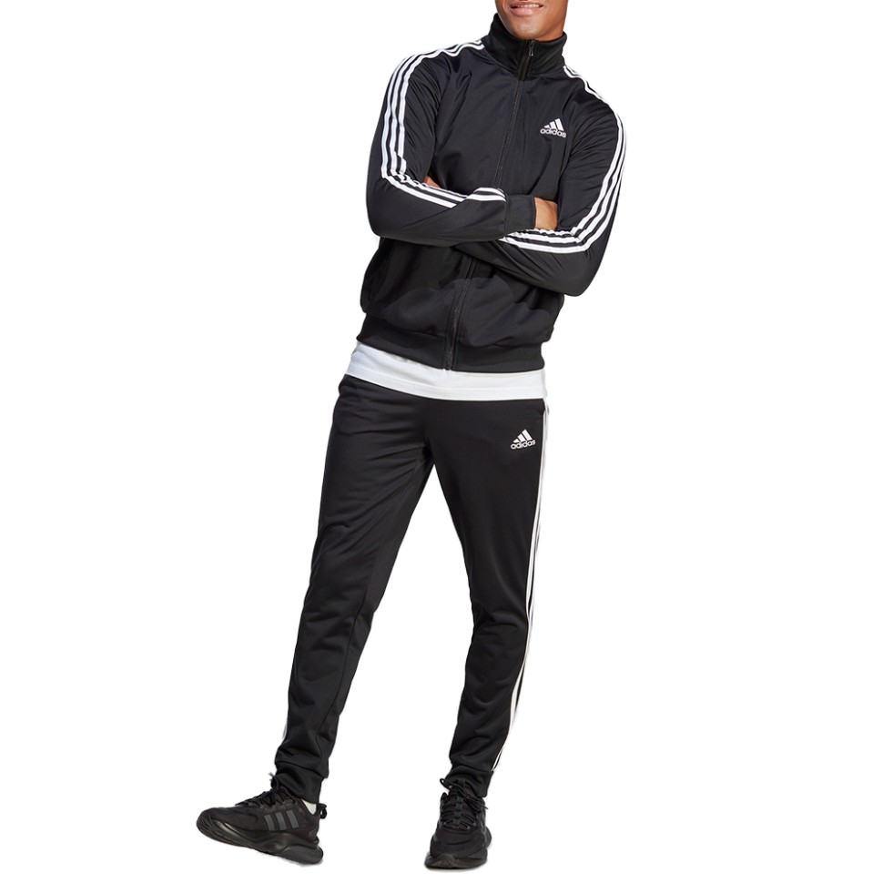 Костюм чоловічий Adidas M 3S TR TT TS чорний IC6747 — фото 1