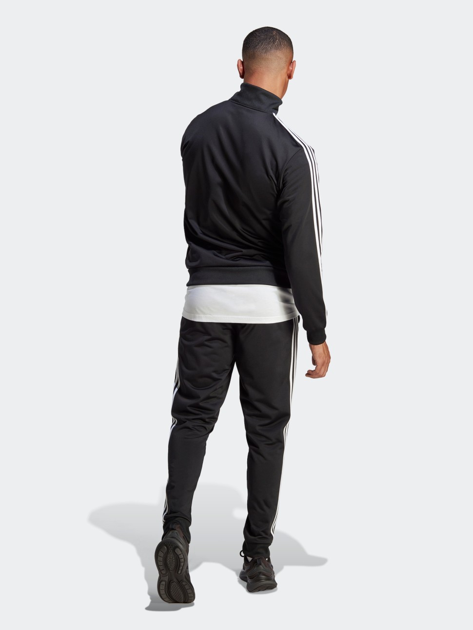 Костюм чоловічий Adidas M 3S TR TT TS чорний IC6747 — фото 3