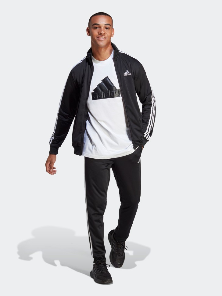 Костюм чоловічий Adidas M 3S TR TT TS чорний IC6747 изображение 5