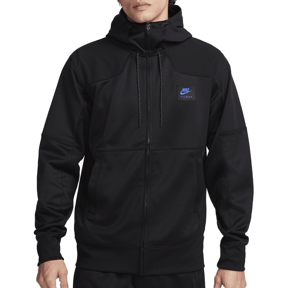 Толстовка чоловіча Nike M NSW AIR MAX PK FZ HOODIE чорна FV5443-010 изображение 1